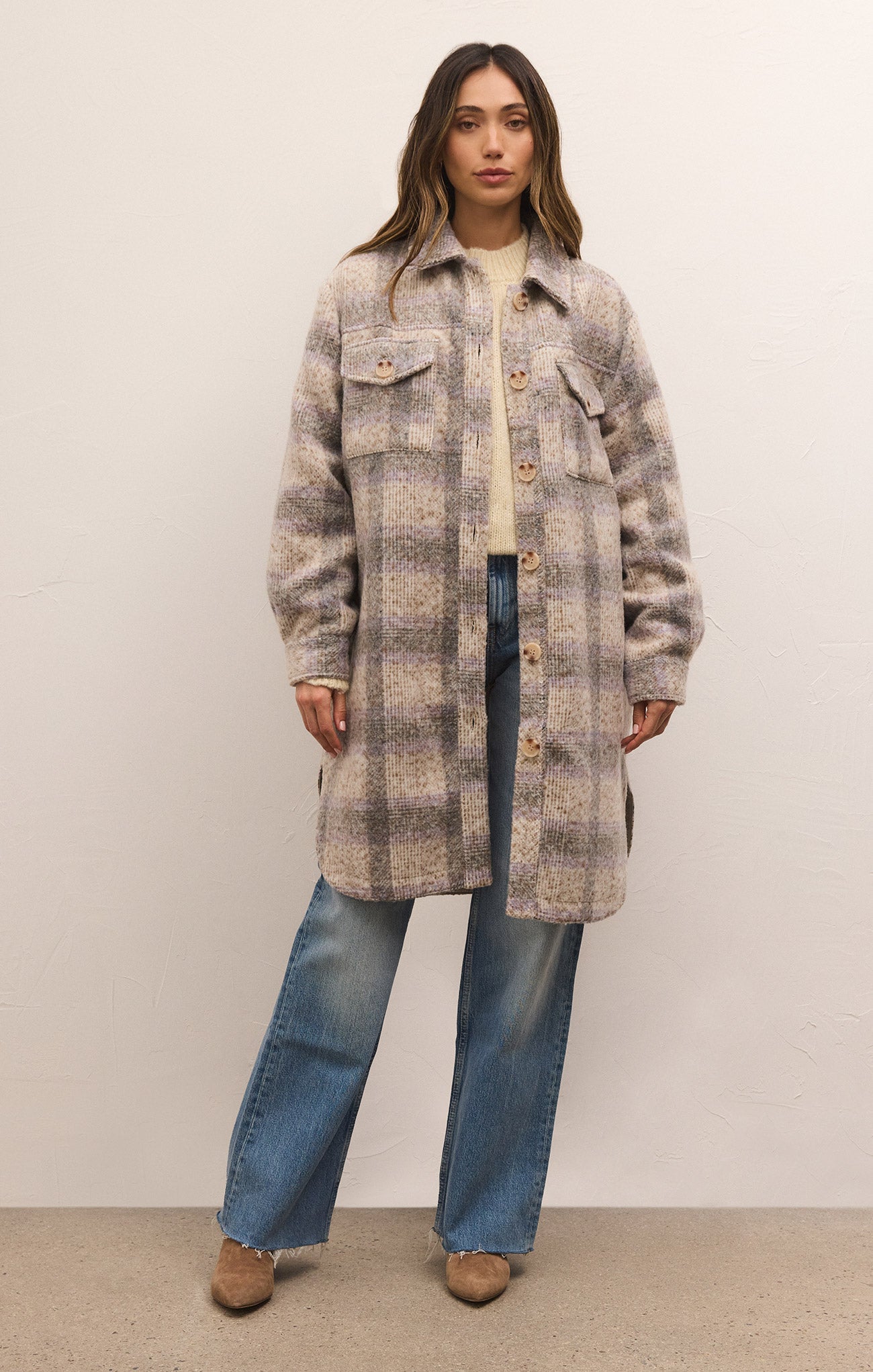 ジャケット・アウター Ground-Y Collar rib Long shirt /coat Z Supply Sonoma Long Plaid Shirt Jacket – Ground North Boutique