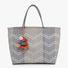 Handwoven Tote w/Pom Poms