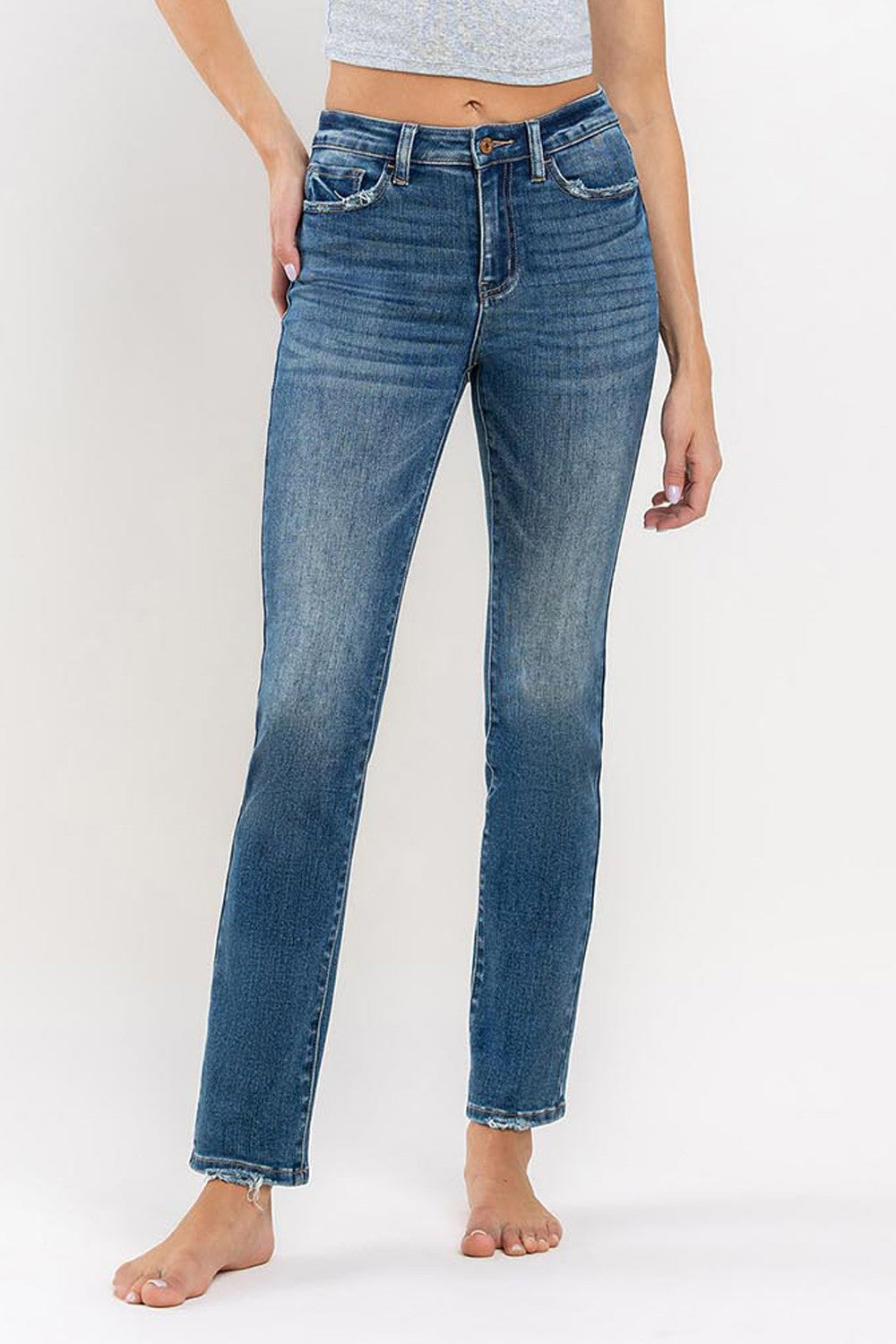 Vervet High Rise Slim Straight Jean