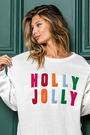 Holly Jolly French Terry Pullover