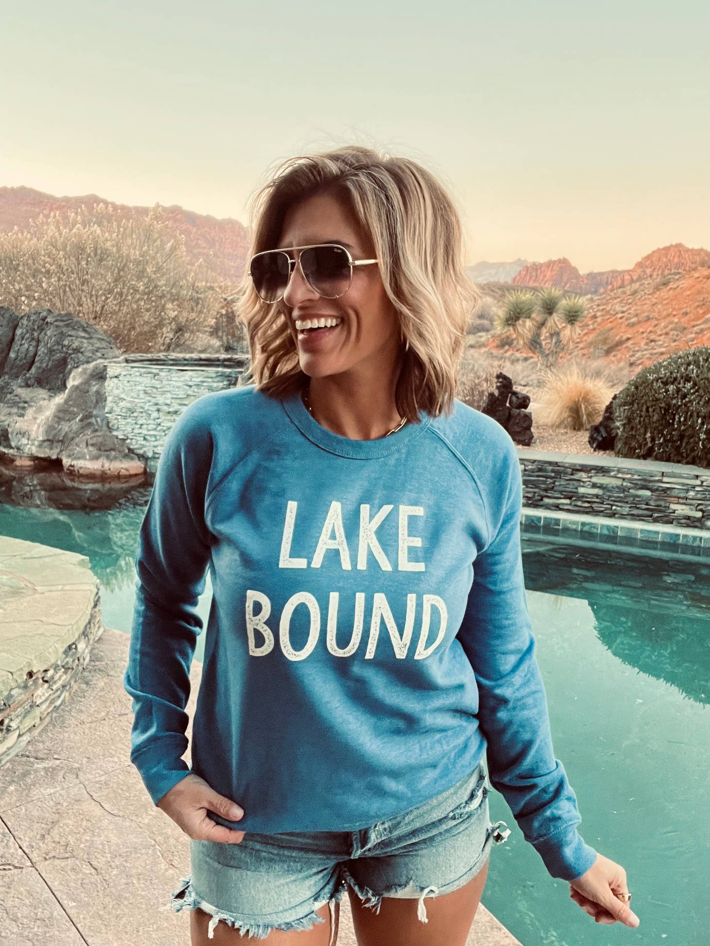 Lake Bound Raglan Sweatshirt