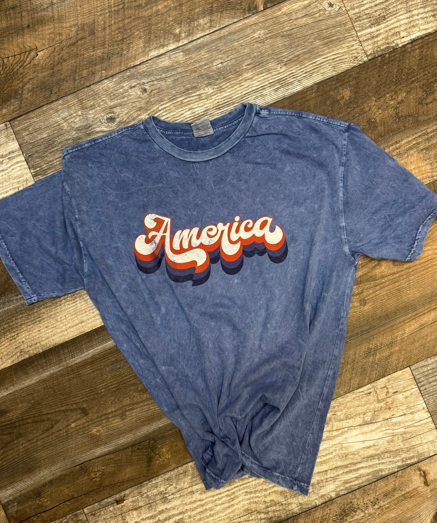 Washed Retro America Graphic