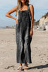 Distressed Wide Leg Overall