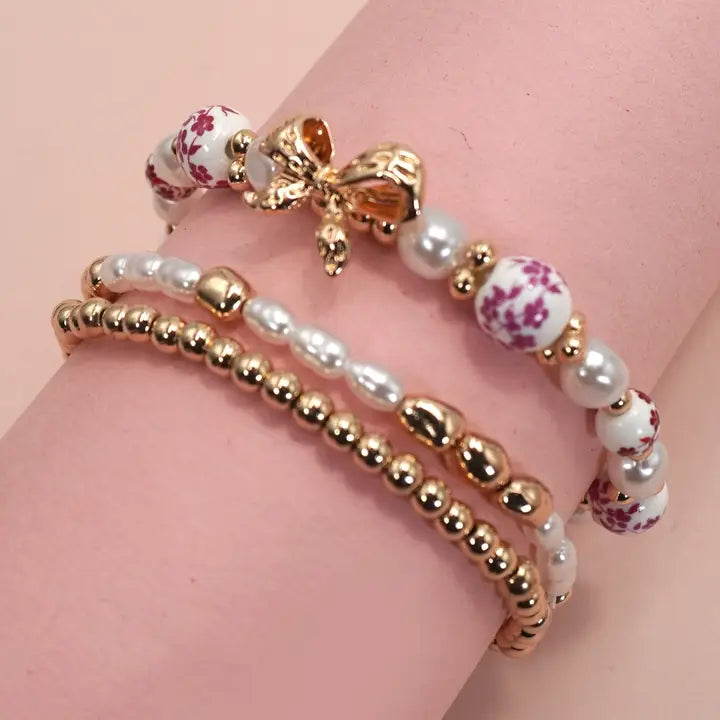 Ceramic Bow Bracelet