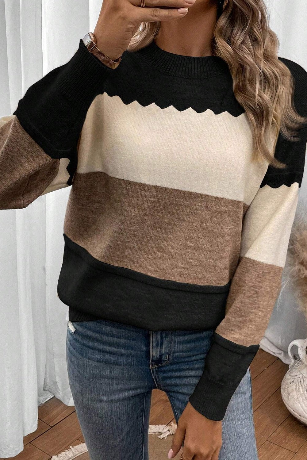 Colorblock Sweater