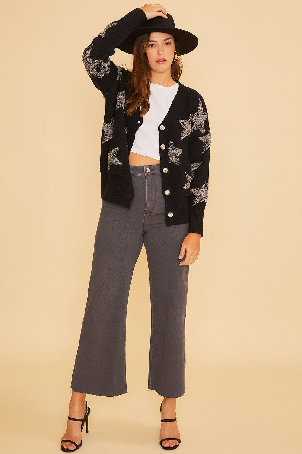 High Rise Cropped Denim