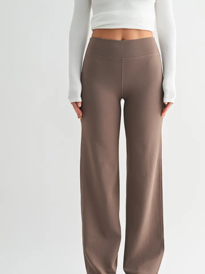 Jacquard Wide Leg Pant