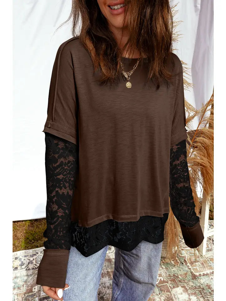 Lace Patchwork Top