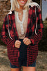 Patchwork Plaid Hooded Shacket