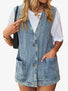 Button Denim Vest