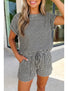 Textured Stripe Short Set