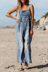 Distressed Wide Leg Overall