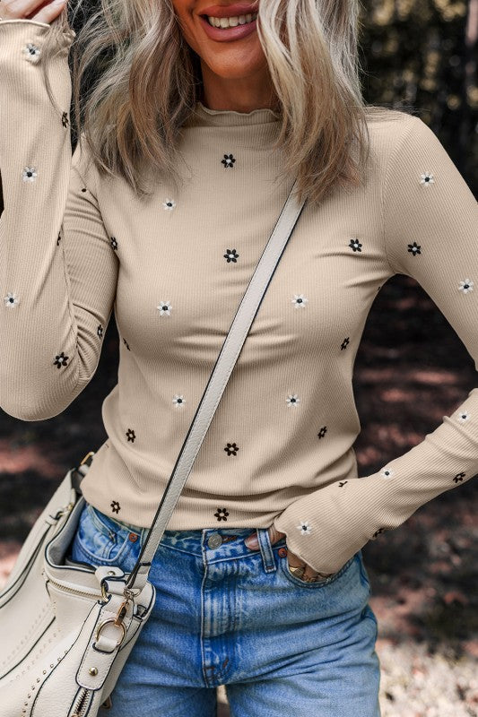 Floral Embroidery Top