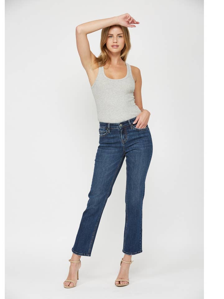 Jean Mica Mid Rise Straight