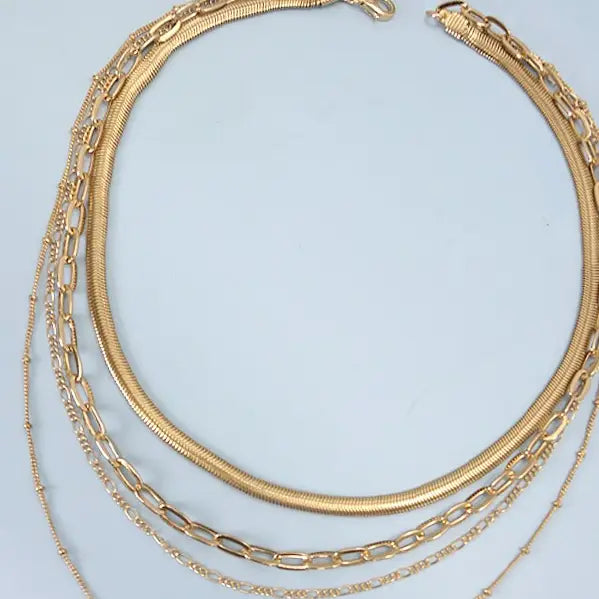 Herringbone Multi Layer Necklace