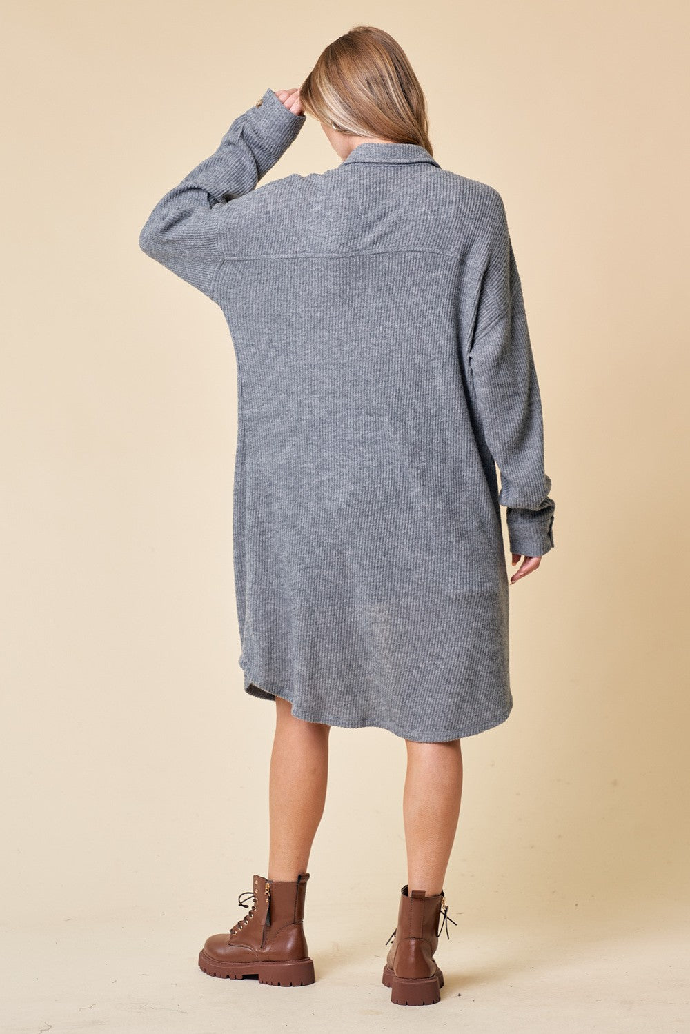 Shacket duster knit