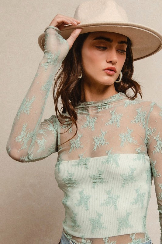 Top mesh lace