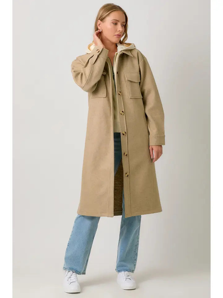 Twofer Hoodie Coat