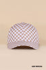 Checkered Print Cap