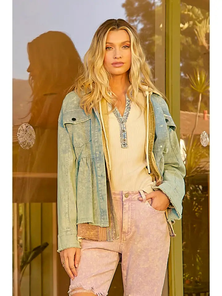 Embroidered Sage Jacket
