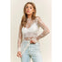 Mesh Lace Long Sleeve Top
