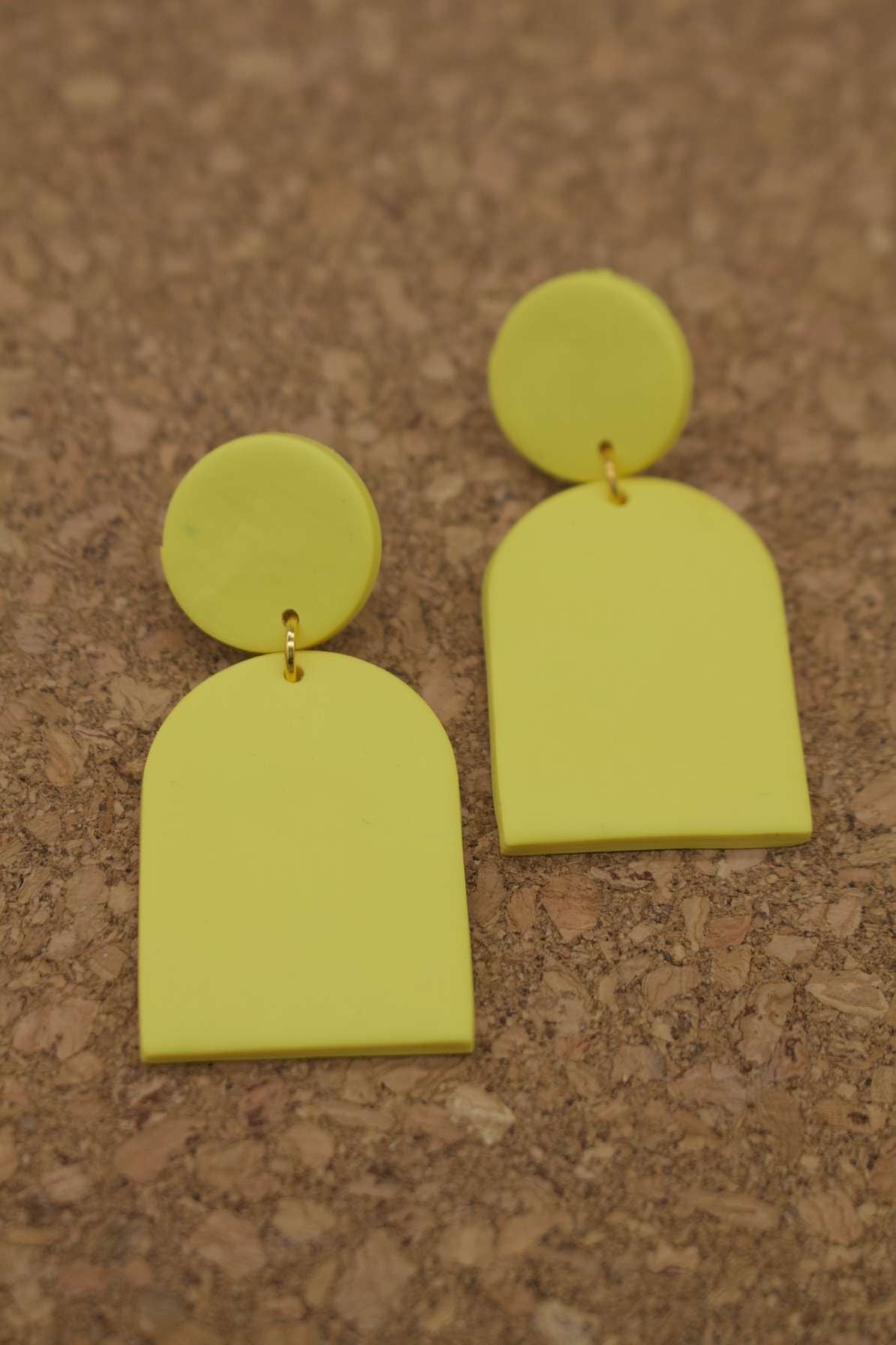 Yellow Clay Earrings