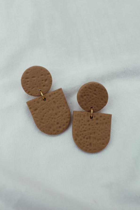 Taupe Clay Earrings