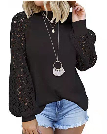 Lace Arm Feature Top
