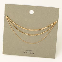 Triple Layer Chain Necklace